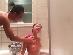 Play in bathroom tube porn video