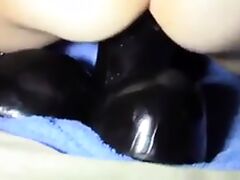 Balls Deep Huge Dildo Insertion tube porn video