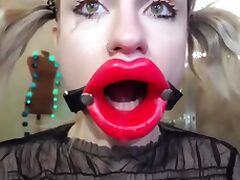 Crazy Slut Fucking Her Mouth With Big Dildo tube porn video