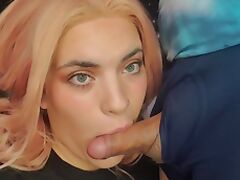 Sloppy Blowjob with Bad Dragon lube tube porn video