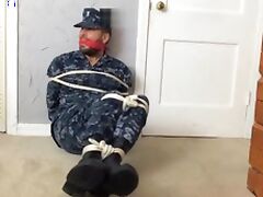 Sailor Ties Himself up tube porn video
