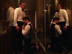 Pierce Paris & Drew Dixon & Tyler Berg in Is It Frosted Glass or Is the Sex Just Steamy: Bareback - MenNetwork tube porn video