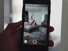 MILF taped with the phone when cheating her husband tube porn video