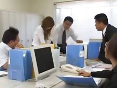 Asian secretary from Tokyo with bum milk tube porn video