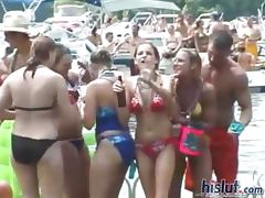 These sluts flash their tits tube porn video