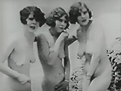 Three Naked Girls and Gloryhole in Beach Cabin 1930 tube porn video