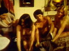 Two Girls Warm up Before Foursome Orgy 1970 tube porn video