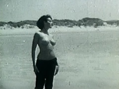 Nudist Girl's Day on a Beach 1960 tube porn video