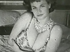 Chesty Mature Lady in Erotic Session 1950 tube porn video