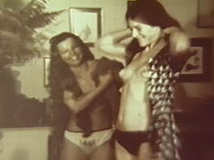 Two Pretty Lesbians get Dressed 1960 tube porn video