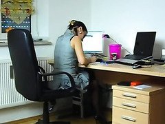 Office slut fucks around at work tube porn video