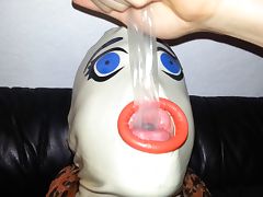 Cum Filled Condom tube porn video