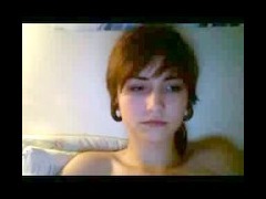 Girl films her great naked body Girl with short hair films her amazingly curvy body in a very dark r tube porn video