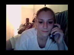 dirty phone talk Young girl talking with her lover on the phone conversation gets her aroused so she tube porn video