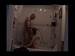 My ex girlfriend and I playing in the shower tube porn video