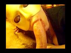 Hot masked italian wife blowjob Very hot Italian brunette amateur wife with gold plated mask and mos tube porn video