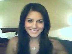 cute brunete on webcam tube porn video