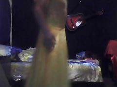 Yello satin dress tube porn video