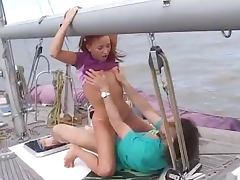 Randy Couple Fucking On A Boat tube porn video