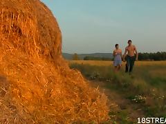 Nice Teen and Naughty College Dude On A Farm tube porn video