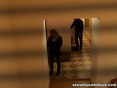 Hardcore fucking in the public corridor performed by a couple of nymphomaniacs tube porn video