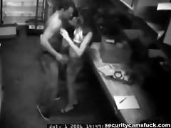 couple gets taped on the security camera while fucking tube porn video