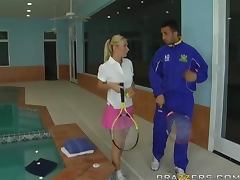 Sexy Tennis Babe Gets Pounded By Her Instructor tube porn video