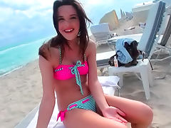 Bikini cutie from beach fucked hardcore tube porn video