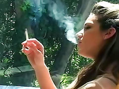 So beautiful and elegant as she smokes tube porn video