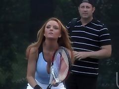 Outdoor Hardcore Scene With the Hot Janet Mason And Her Tennis Coach tube porn video