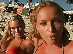 Spectacular Lesbian Blondes Get Anal Fucked and Facialized in an Outdoor Orgy tube porn video