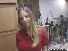 Sex Home Repair with a busty blond babe with a sweet pussy tube porn video