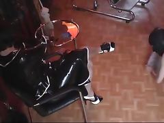 Strict Mature Dominatrix Humiliates and Whips Her Hooded Sex Slave tube porn video