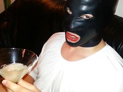 Cum Filled Condom 10 Cumshot Semen Bukkake Mask Latex tube porn video