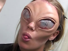 Alien makeup for a porn parody video tube porn video