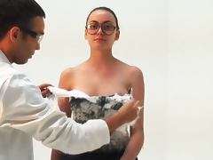 Nice tits spray on clothing looks cool tube porn video