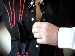 Lady Sophia Corseted and Clamped tube porn video