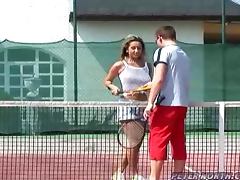 Hot Sex in Tennis Court with Busty Babe Daria Glower tube porn video