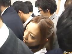 Randy Shamless Japanese Slut Azumi Mizushima Fucking in Crowded Place tube porn video