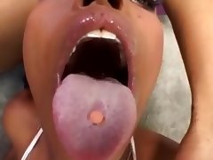 Chocolate girls thereesome fuck and swallow semen tube porn video