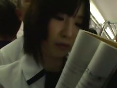 Kinky Action and Upskirt Shots in Japanese Public Bus tube porn video