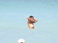 Emmanuelle Chriqui Bikini Candids at Miami Beach tube porn video