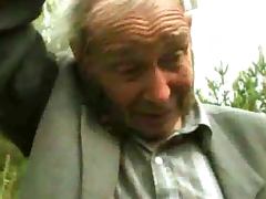 Old Man Watch Hairy Chubby Mature Fucking 2 guys in woods tube porn video