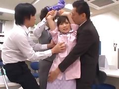 Three Horny Dudes Having Fun with One Slutty Nurse tube porn video