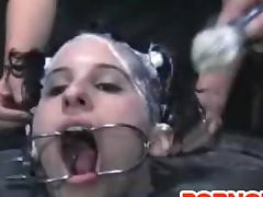 Bizarre and disgusting BDSM scene with a poor babe tube porn video