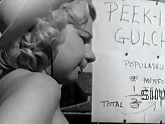 Old 50's nickel peep show Cow girl tube porn video