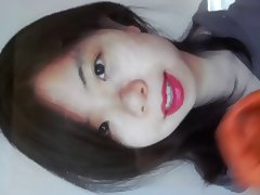 Cum tribute on a shy lipstick asian girl tube porn video