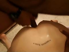 Interracial Anal with a gorgeous model tube porn video