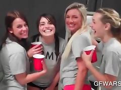 College hotties drinking and flashing assets at a party tube porn video