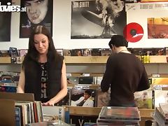 Brunette Jackie Tiefenbacher Gets an Anal Threesome in Music Store tube porn video